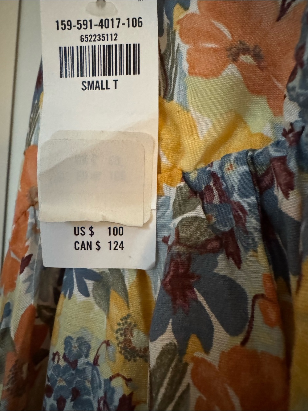 NWT Abercrombie & Fitch Yellow Floral Cutout Maxi Dress US SM - Picture 14 of 15